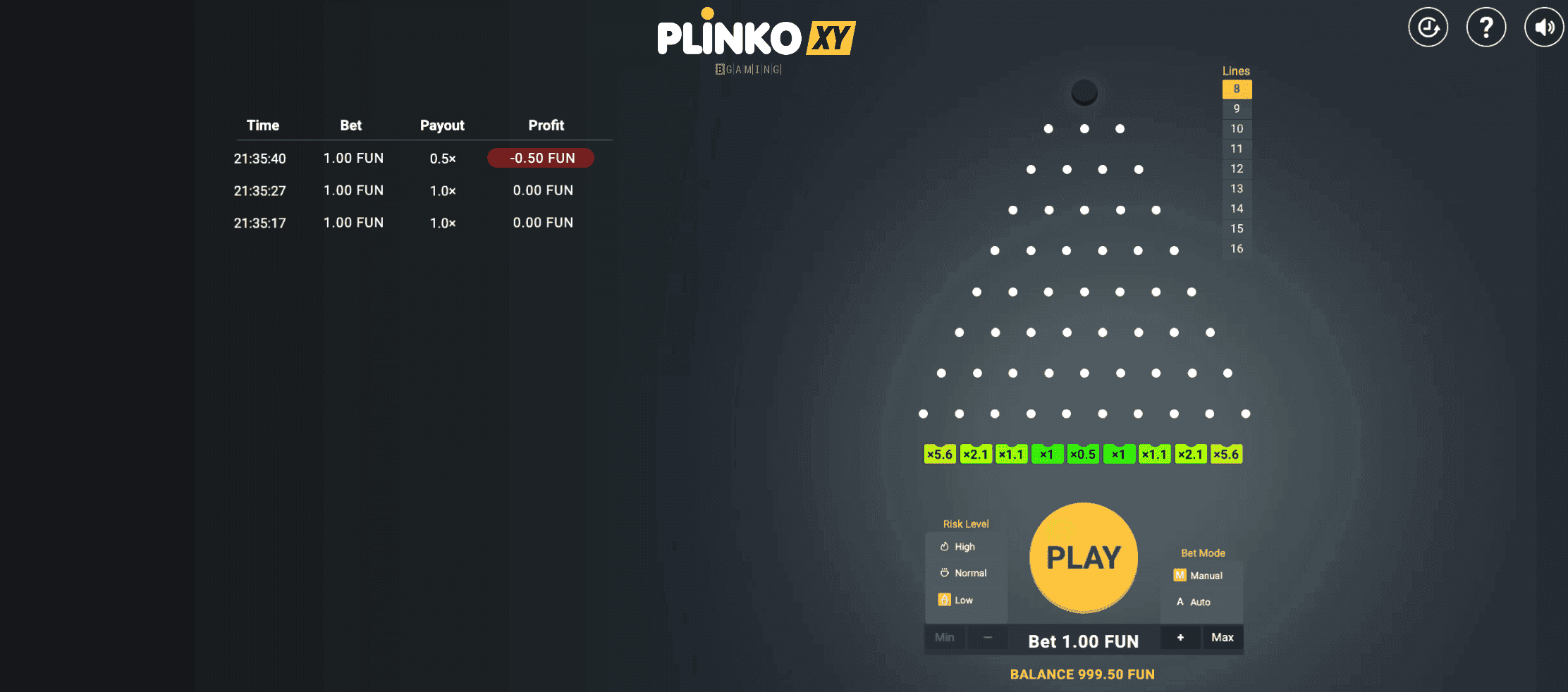 Plinko XY