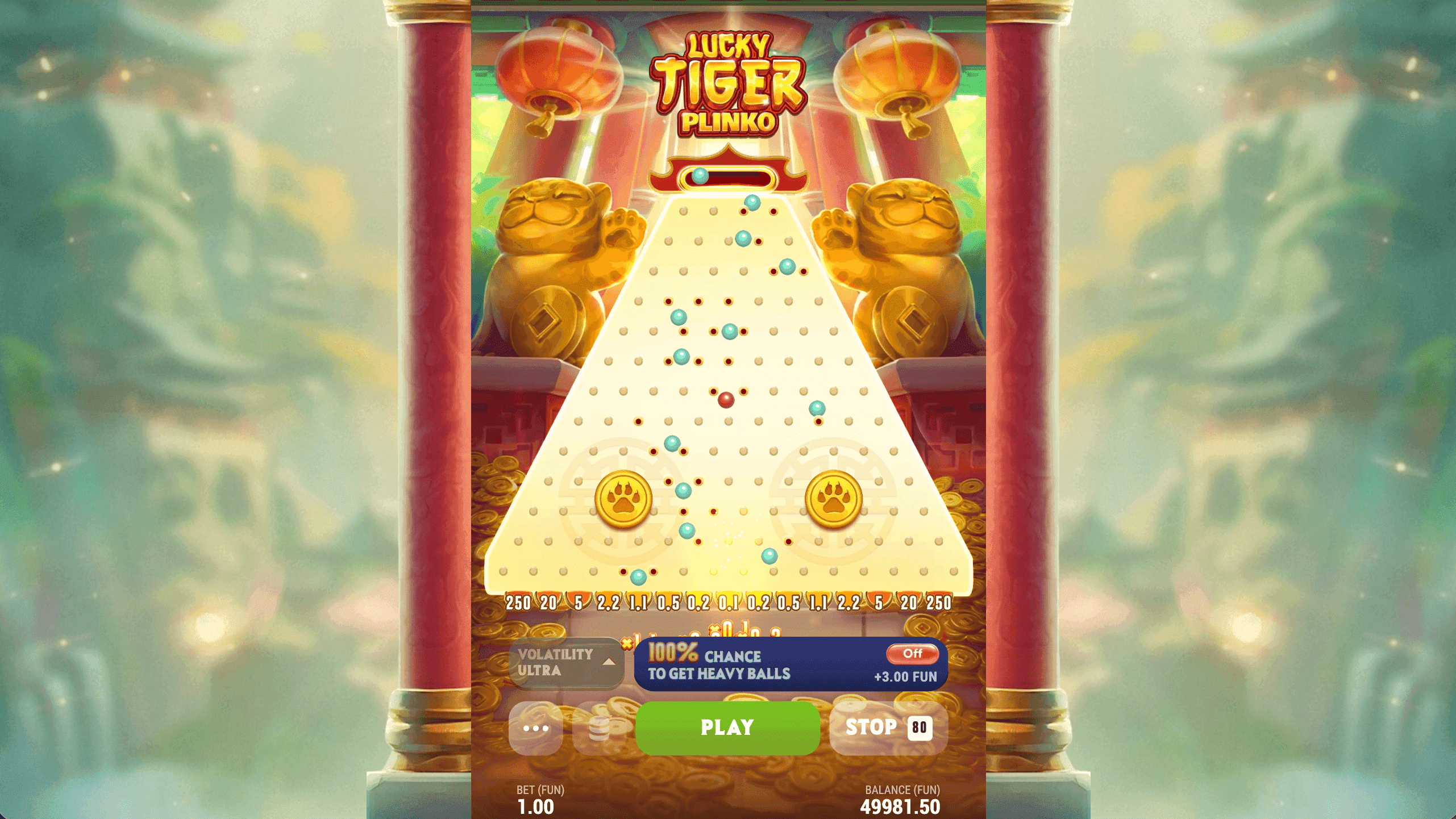 Lucky Tiger Plinko